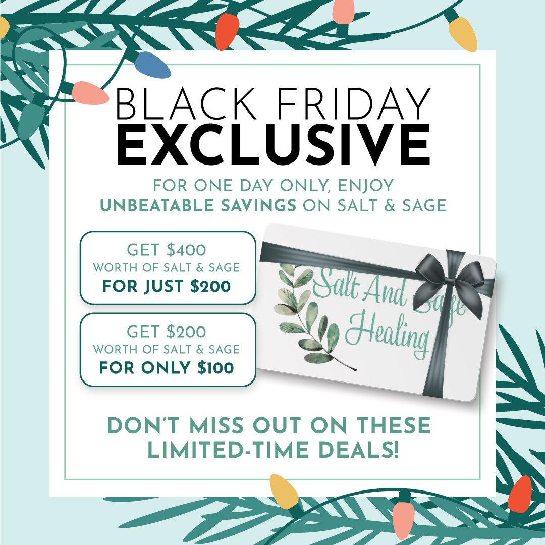 Black Friday sale on Salt & Sage products.