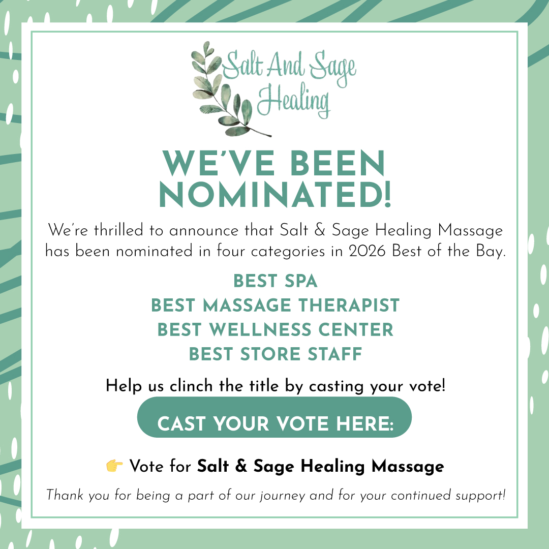 Salt and Sage Healing nominated for 2026 awards.
